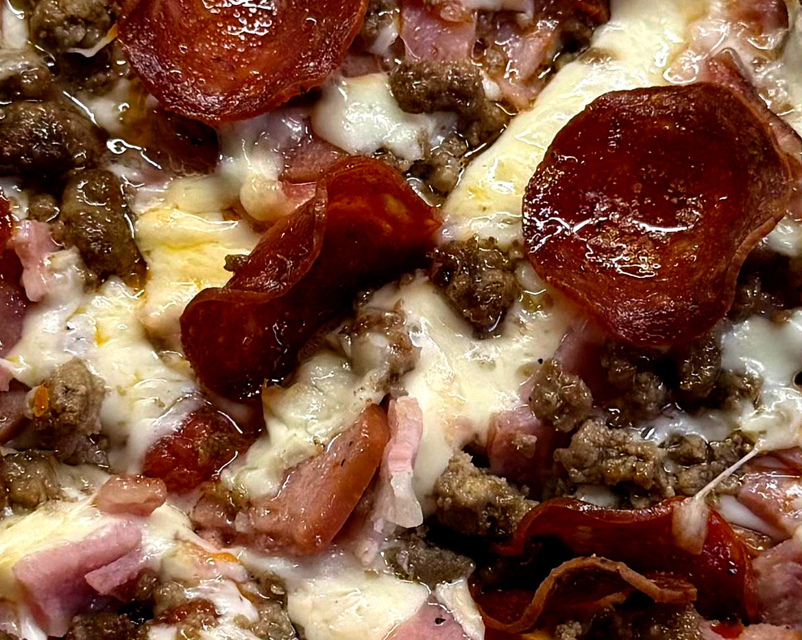 Raxx Bar Grill Menu Item -Meat Mania Pizza