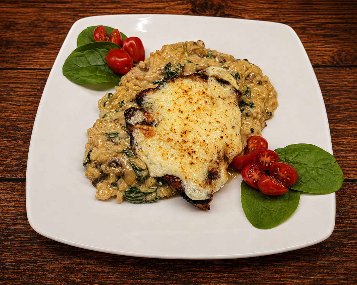 Raxx Bar Grill Menu Item - Riso Con Pollo