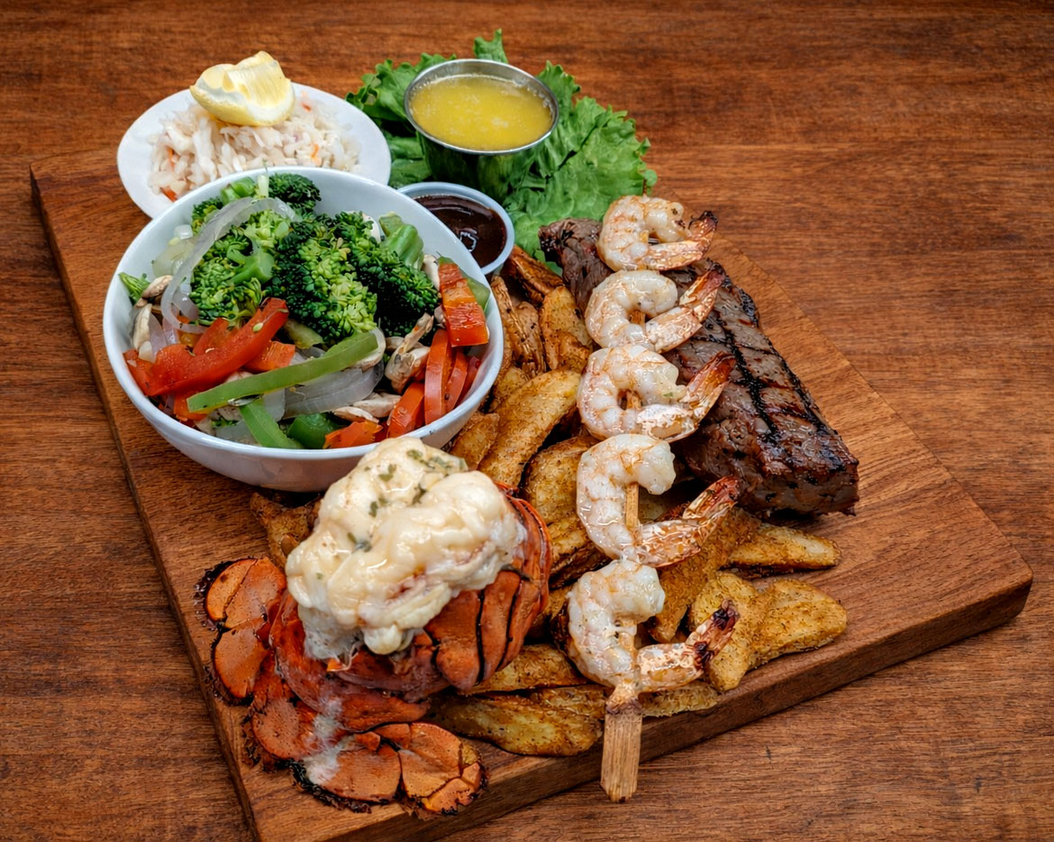 Raxx Bar Grill Menu Item - Surf & Turf